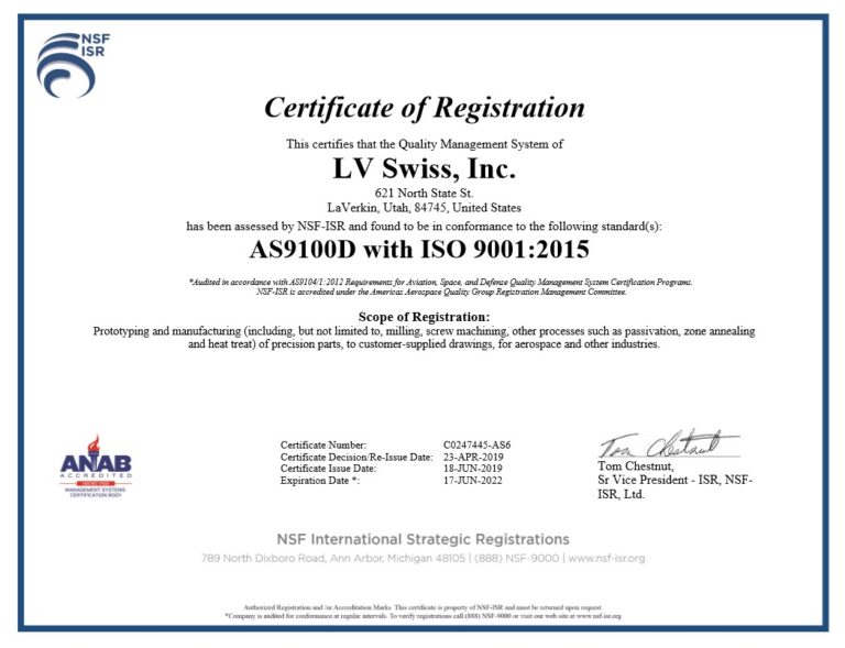 Read more about the article AS9100 And ISO 9001:2015 Certification